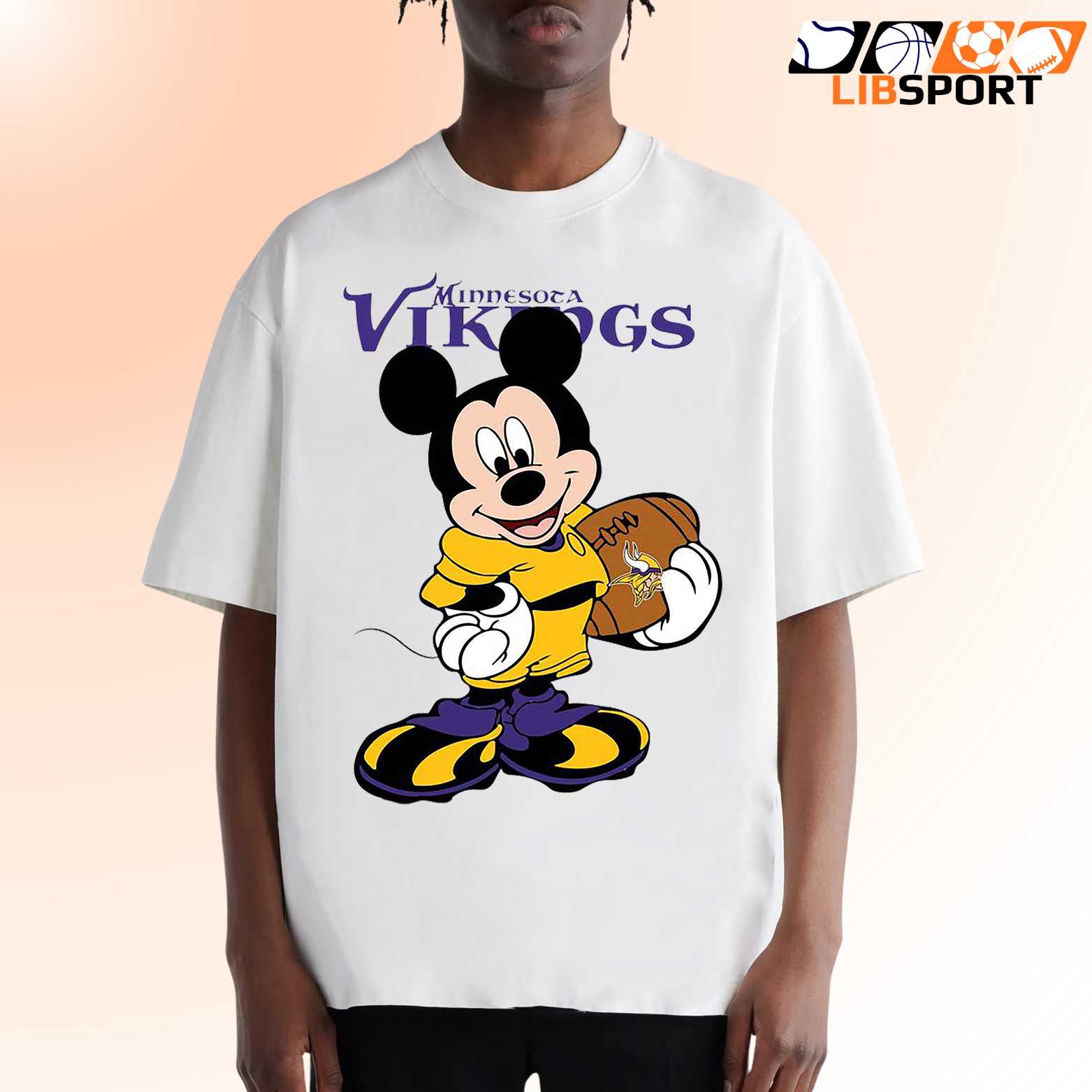 Minnesota Vikings Mickey T Shirt, Unisex Game Day Streetwear Shirt